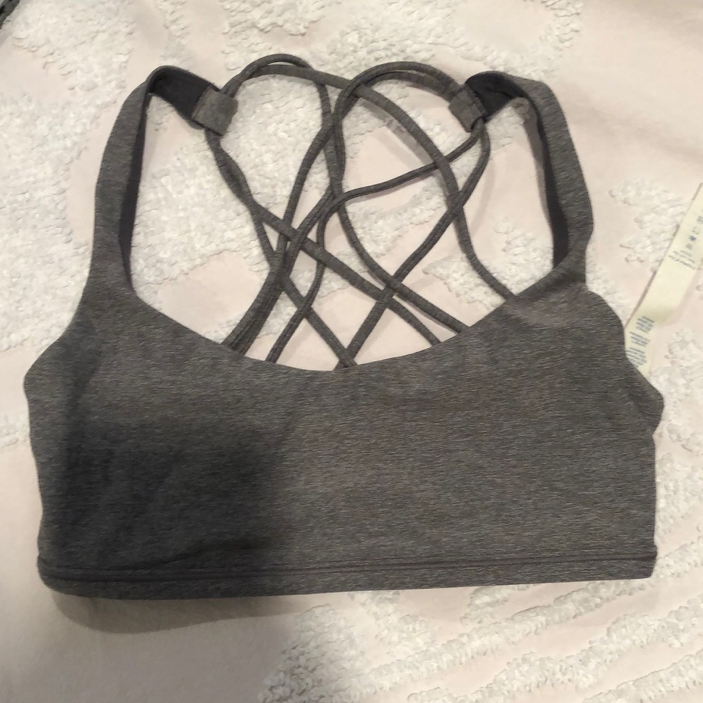 Lululemon Bra Light Grey - Braided Back size 4